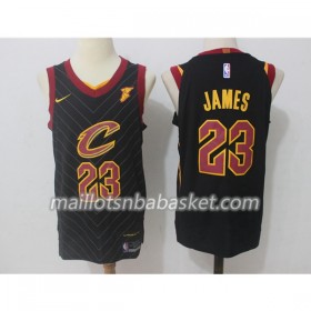 Maillot Homme Cleveland Cavaliers LeBron James 23 Nike 2017-18 Noir Swingman